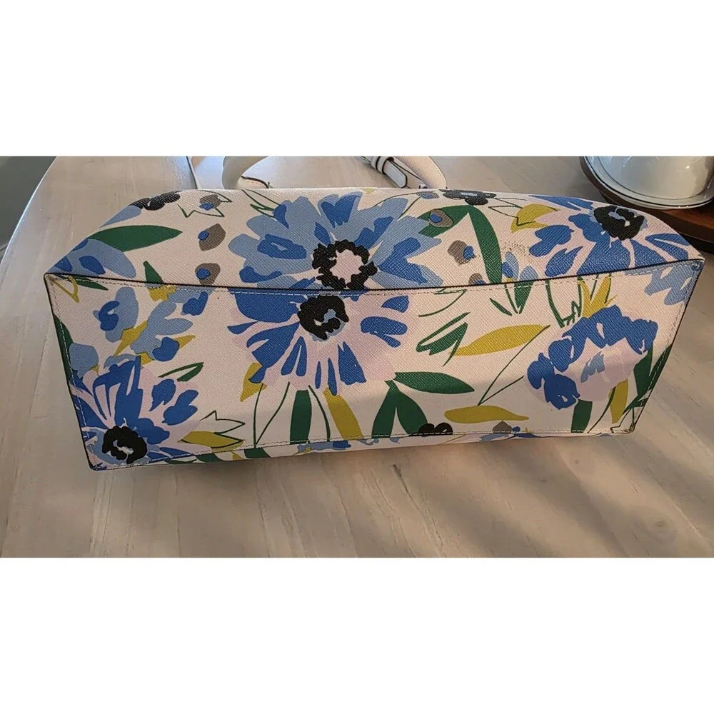 KATE SPADE RAE FLORAL MEDIUM SATCHEL KL061 MULTI CREAM NWT
